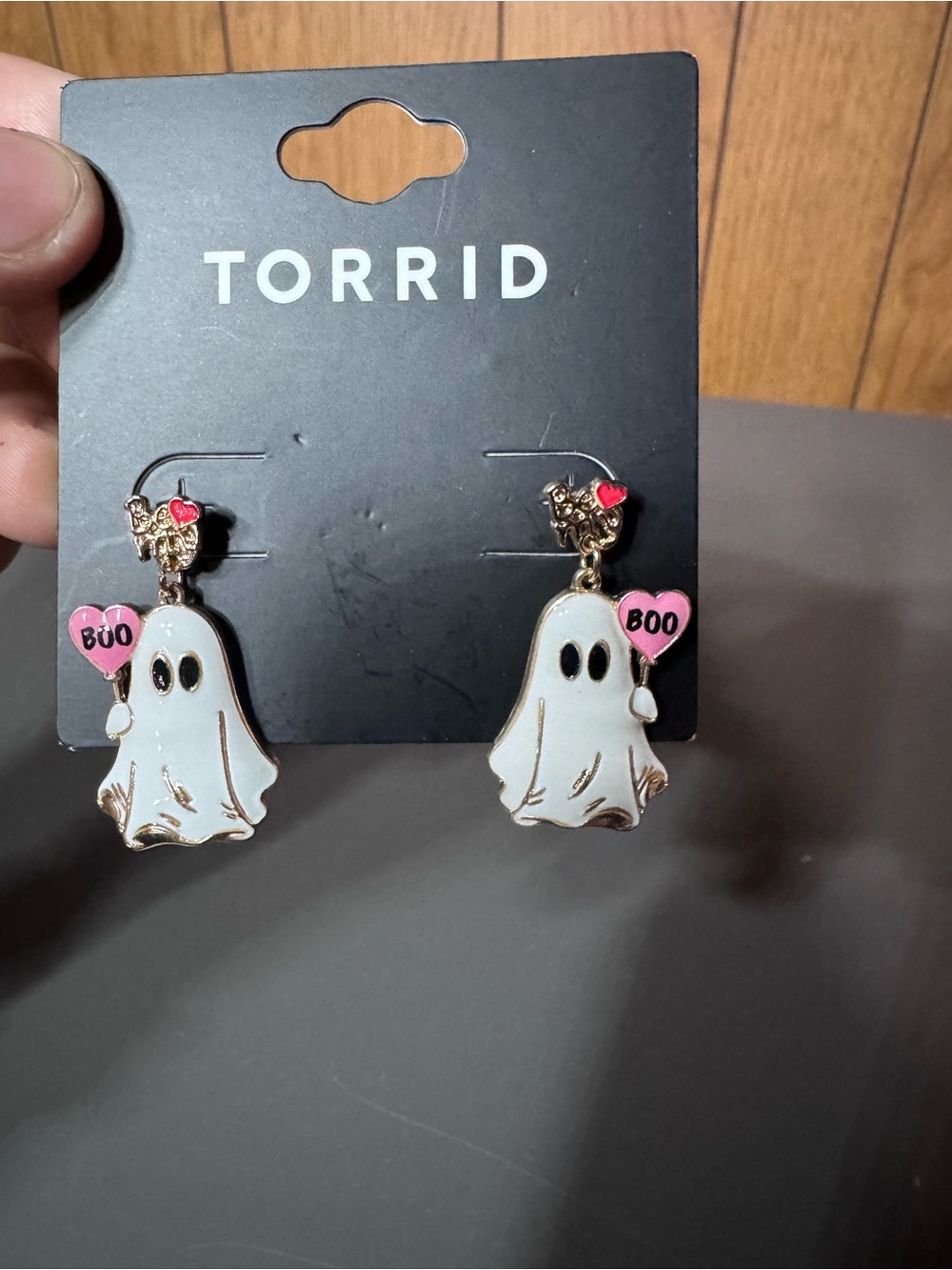 Torrid Gold Ghost "Be My Boo"  Dangle Earrings NWT‎